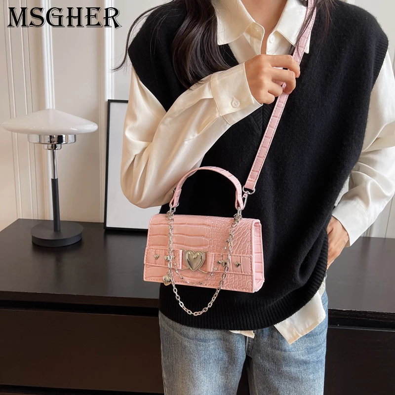 

Rivets Chain Armpit Shoulder Bags for Women 2023 Latest Trend New Designer Mini PU Leather Crossbody Bag Handbags