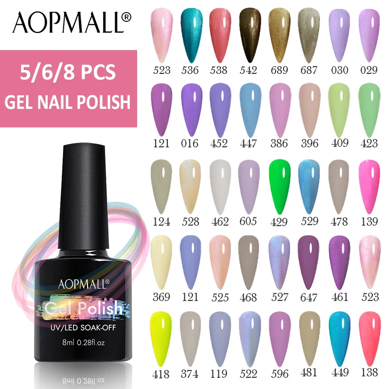 

5/6/8 шт., неоновый Гель-лак для ногтей, 8 мл