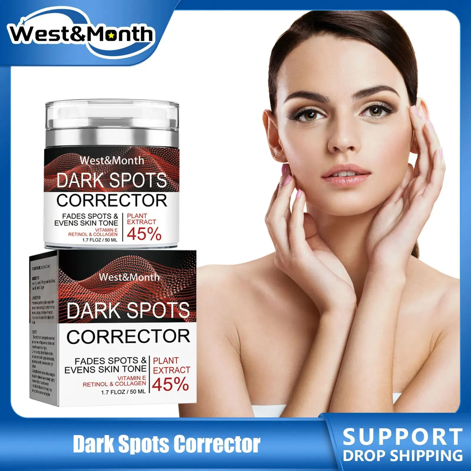 Восстанавливающий Крем Для веснушек с эффектом увлажнения удаления пятен и