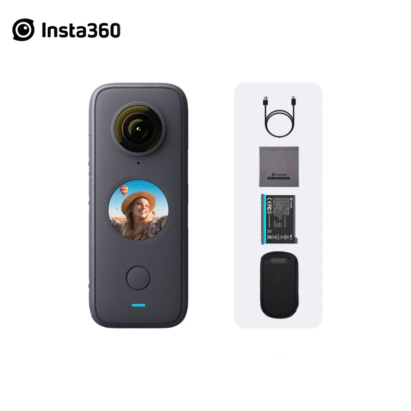 

Панорамная Экшн-камера Insta360 ONE X2, 5,7 к, 10 м