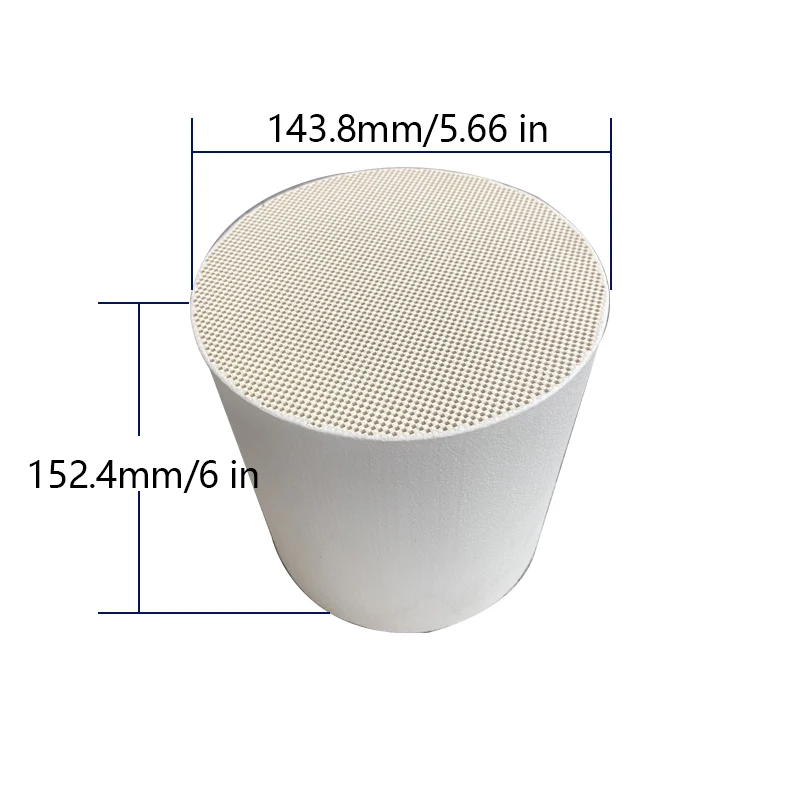 143 8*152 4 мм 200cpsi Карбид кремния DPF Высокопроизводительный дизельный фильтр твердых