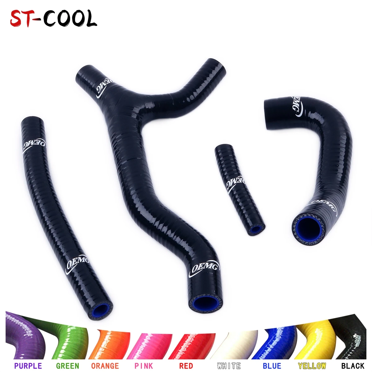 

SILICONE TUBE FOR SUZUKI RM 125 1992 1993 1994 1995 RM125 92 93 94 95 RADIATOR PIPE HOSES KIT 4PCS 10 COLORS