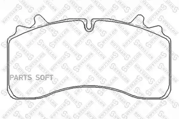 STELLOX 8511427SX 85-11427-SX_колодки дисковые !с р/к 29162 22.5 \ SAF SKRB 9022WI Wabco Integral () 1шт |