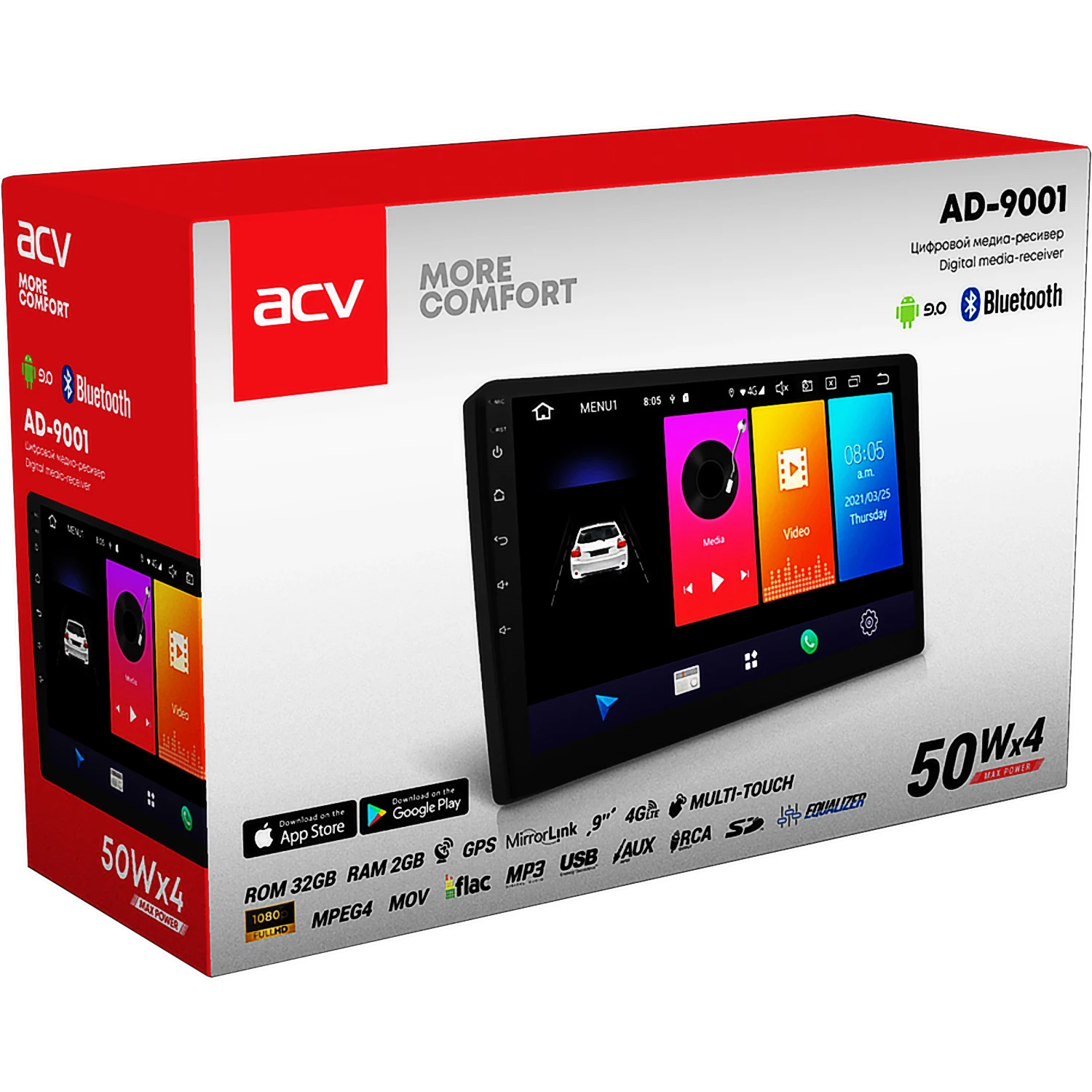 Магнитола Acv 2 Din Купить