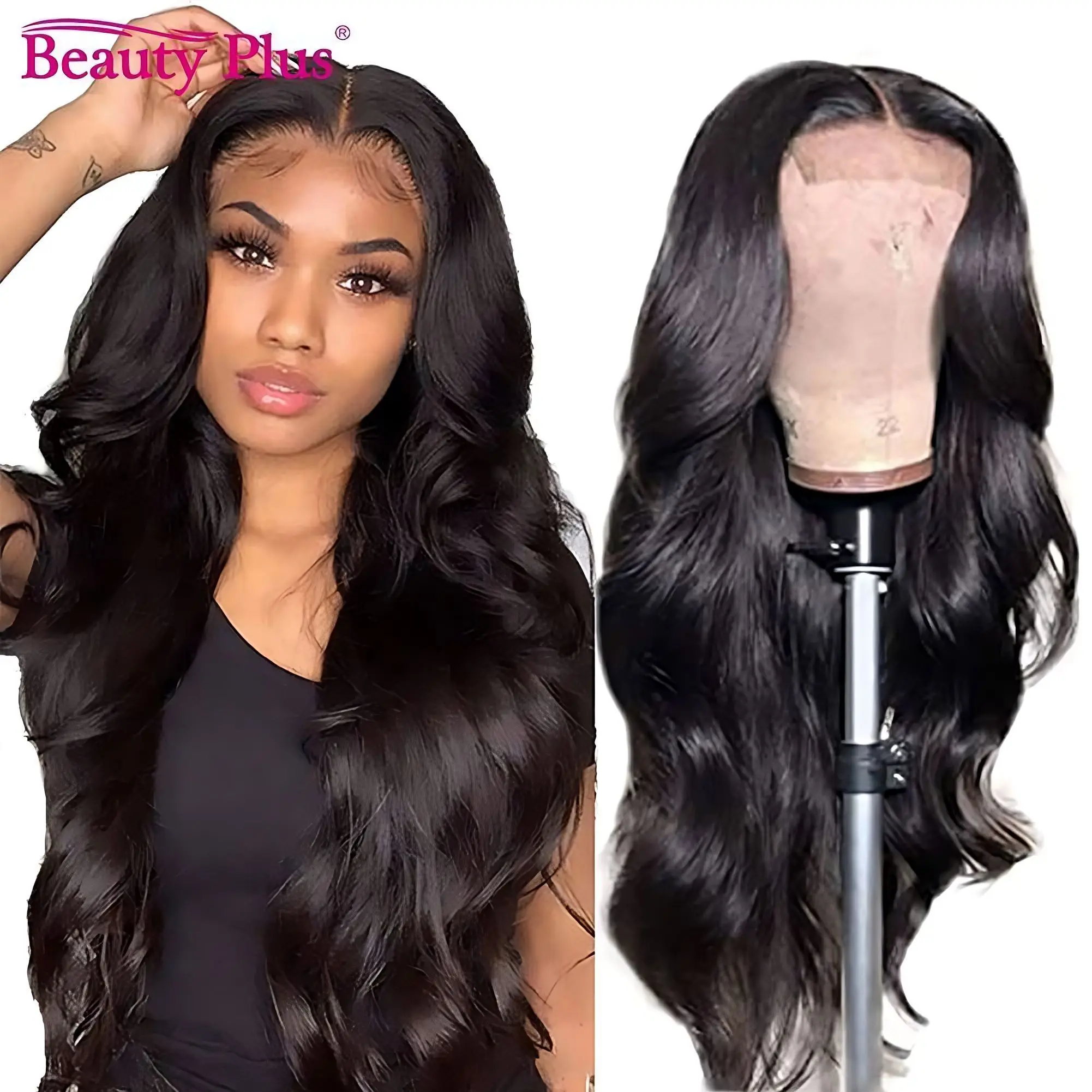 Body Wave 30 Inches 13x4 Front Human Hair Lace Frontal Wigs For Women Human Hair 4X4 Closure Brazilian Lace Wig 150 Density