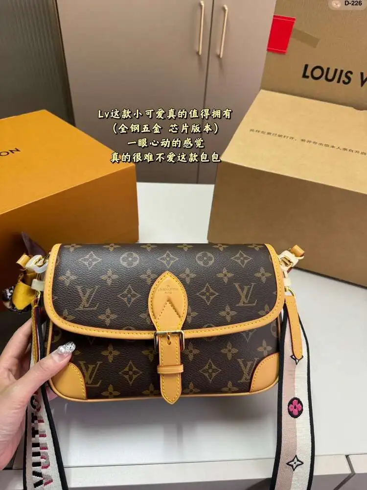 Новая Модная Сумка Через Плечо От Компании Louis Vuitton С ТэксТюрой-старшей Женская |