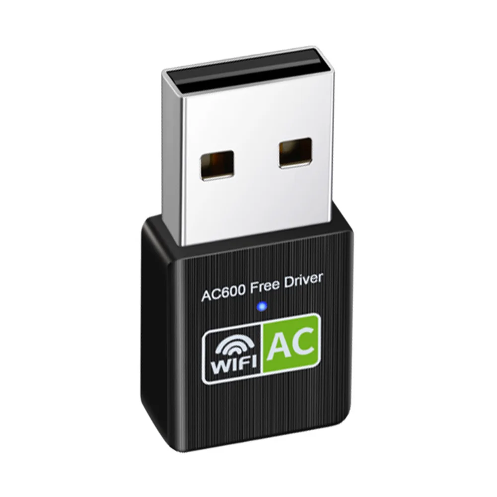 Беспроводная сетевая карта 600 Мбит / с USB WiFi Адаптер Ключ 2,4 G / 5,8 G Подключи и играй Поддержка Windows XP / Vista / Linux / Win 7/8 для ПК