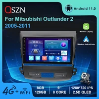 for mitsubishi outlander 2citroen c crosserpeugeot 4007 car radio multimedia player android 11 dsp gps carplay auto 4g stero