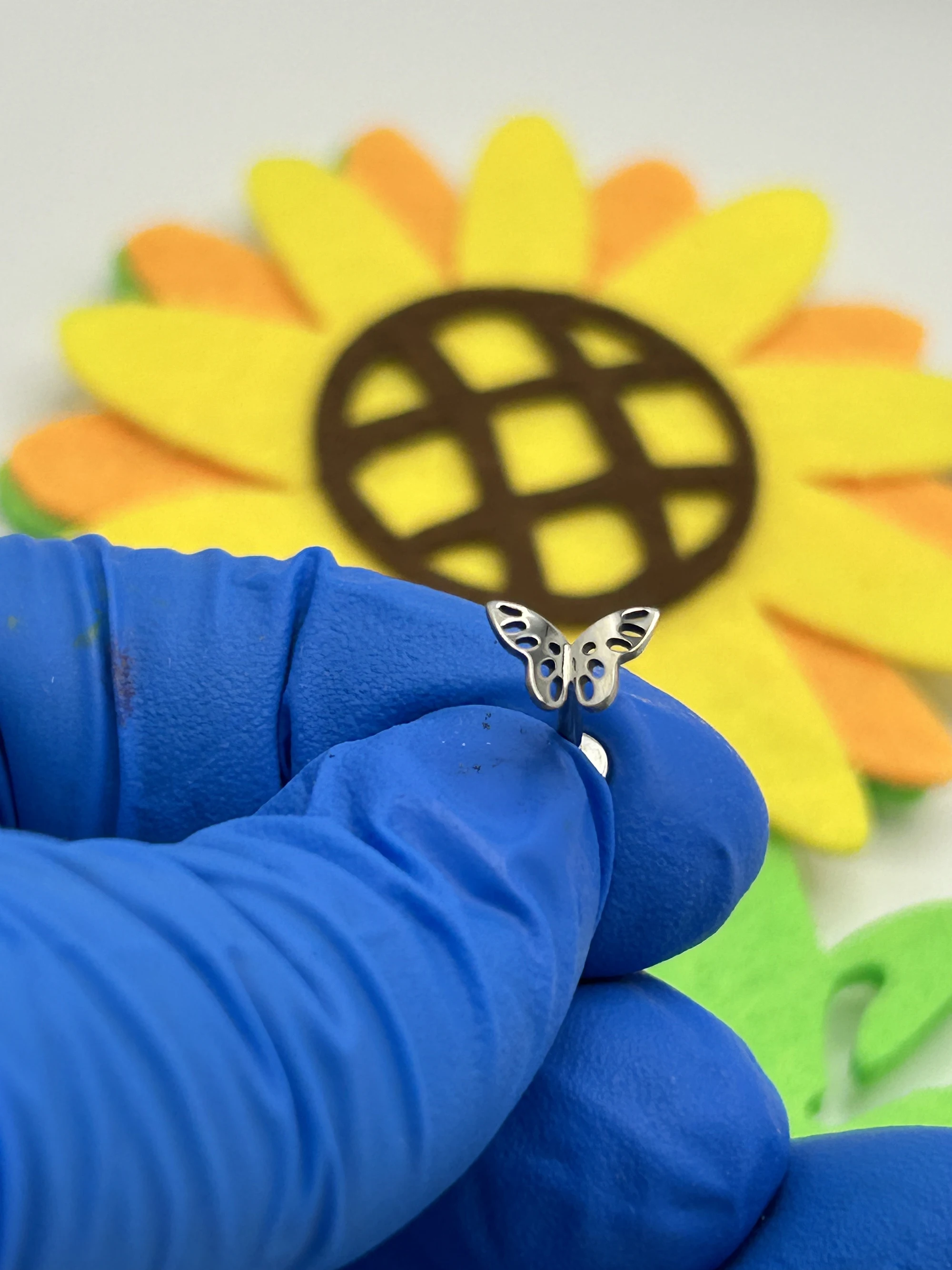 Серьги-гвоздики Kenbao из титана 10 шт.