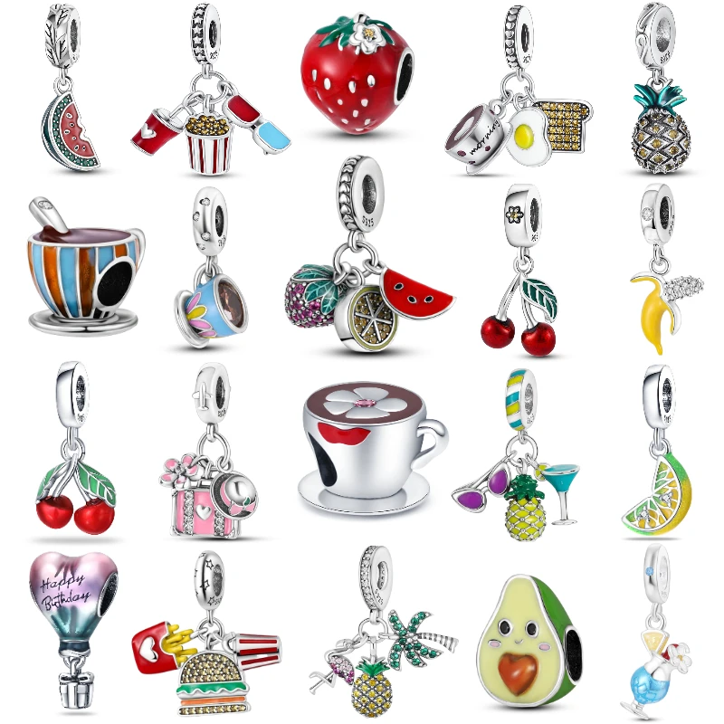 Женский браслет из серебра 100% пробы с желтым лимоном |