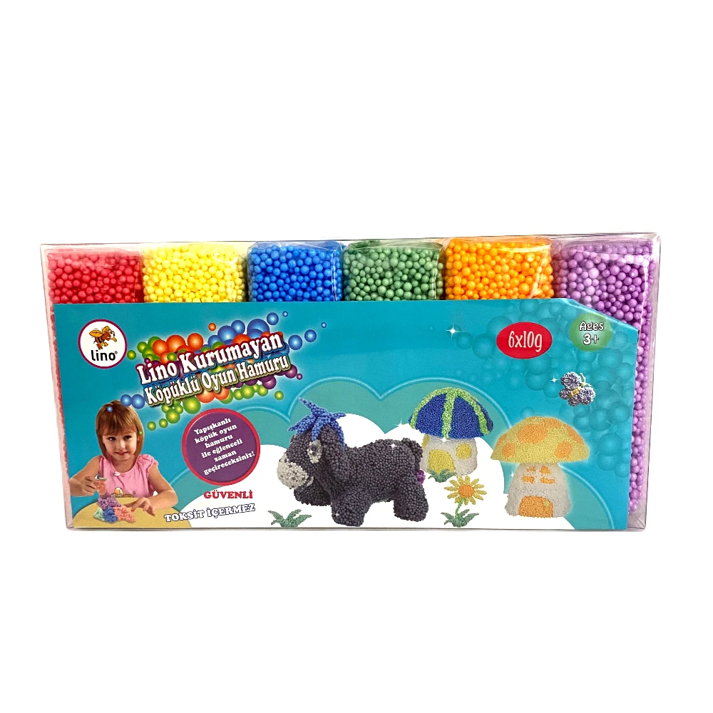 Липкая пена-тесто для игр 6 цветов 10 г 3 + лет | Игрушки и хобби