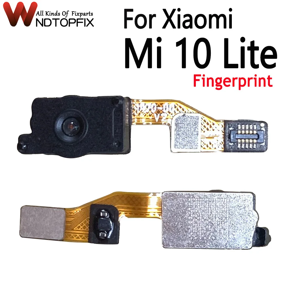 

Tested For Xiaomi Mi 10 Lite FingerPrint Sensor Button Touch ID Scanner Key Flex Cable Ribbon For Xiaomi Mi 10Lite Home Button