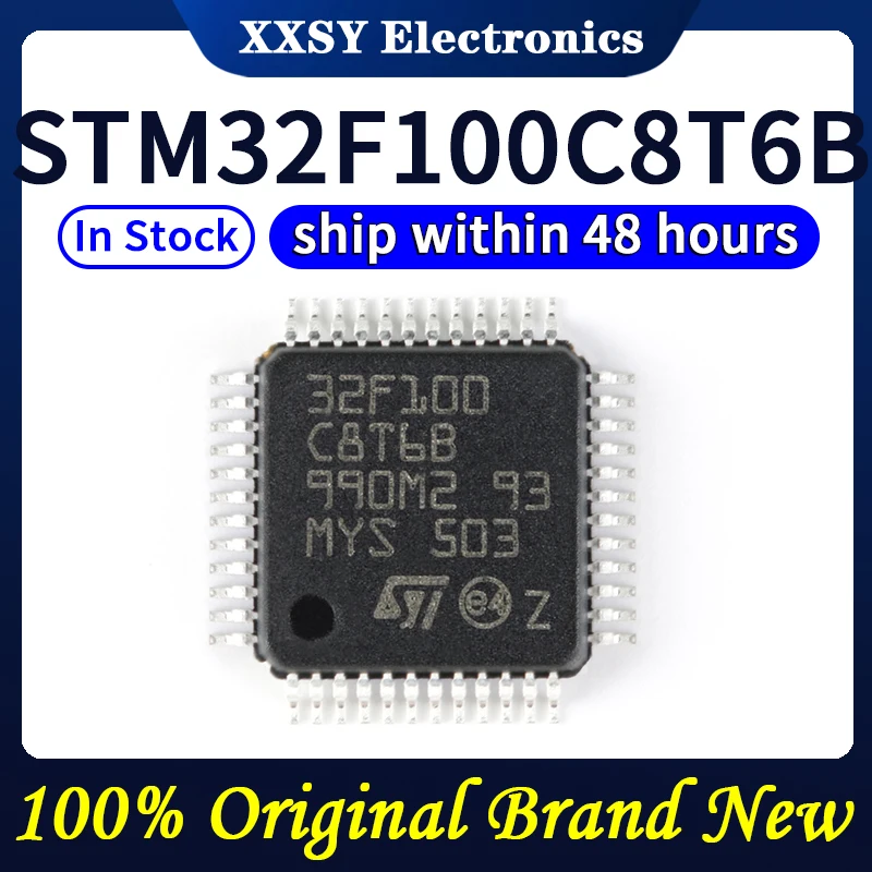 STM32F100C4T6B STM32F100C8T6B STM32F100C6T6B STM32F100R8T6B STM32F100RBT6B STM32F100RCT6B STM32F100VCT6B Новый