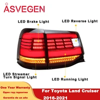 led tail lights for toyota land cruiser taillight 2016 2021 car accessories drl dynamic turn signal lamp fog brake reverse light