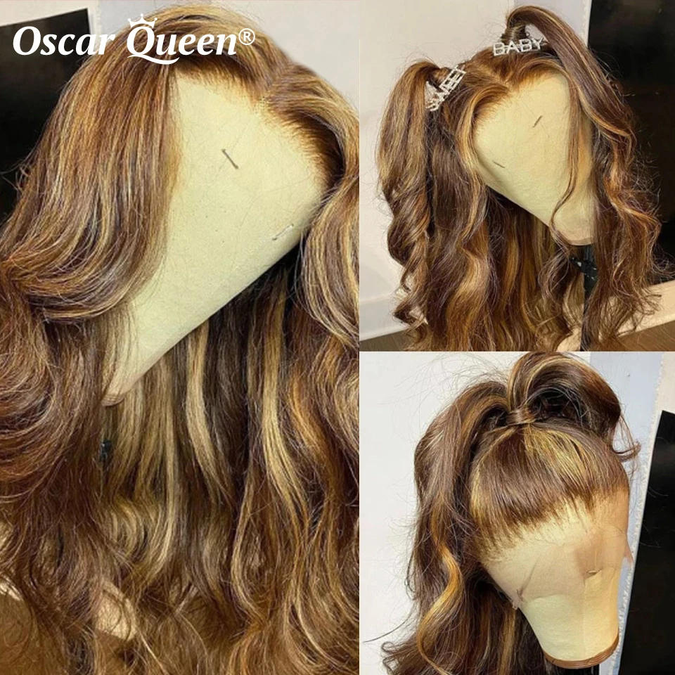 

Парик женский из натуральных волос с эффектом омбре, 360 HD, 360