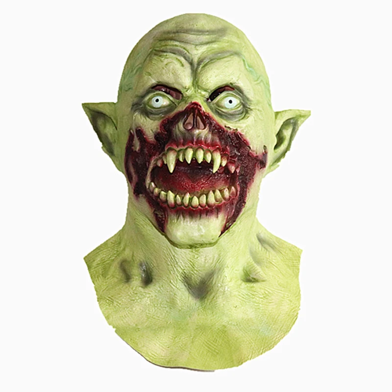 

Scary Bat Monster Masks Latex Horror Green Devil Vampire Full Head Cover Headgear Adult Halloween Terror Party Props