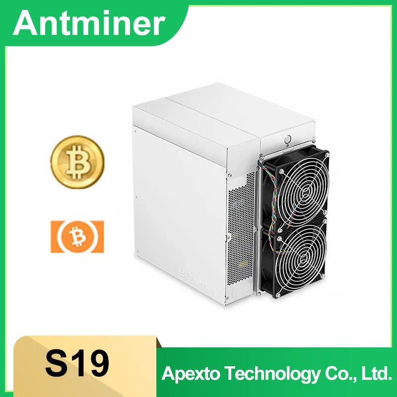 

Bitmain New Antminer S19 95Th Asic Miner SHA256 ASIC Bitcoin Antminer S19 90th/s With PSU BTC Mining