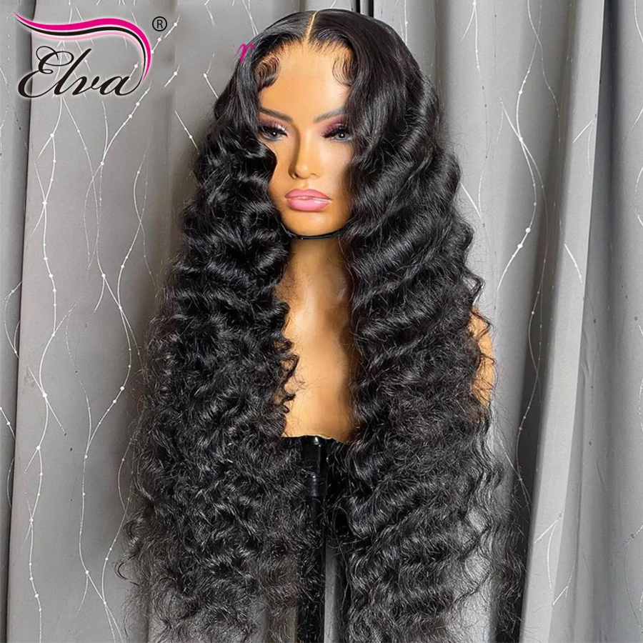 Парики из человеческих волос на сетке спереди 13x6 HD парик с глубокой кружевной