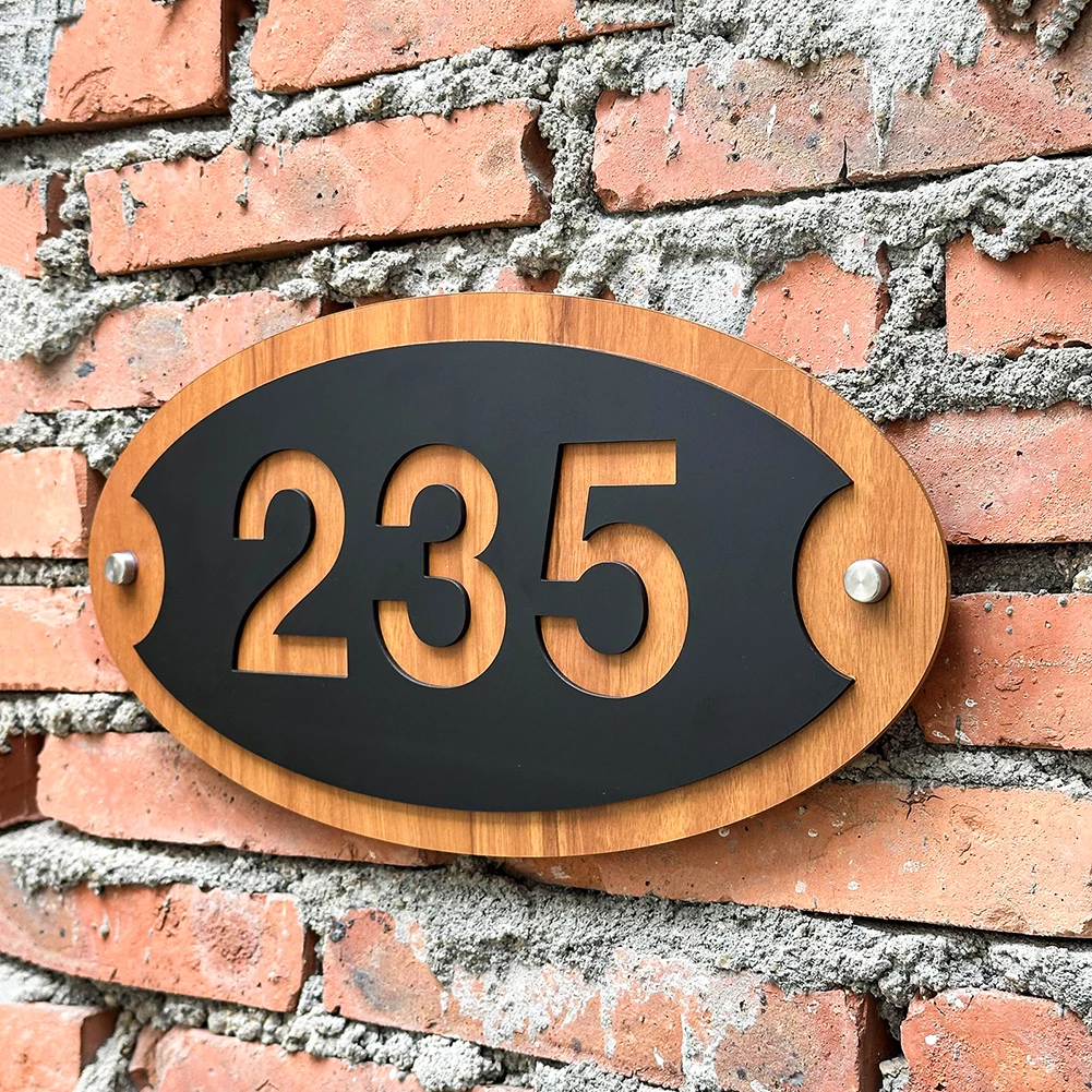 Табличка с номером дома на заказ уличные вывески круглый/квадратный номер двери