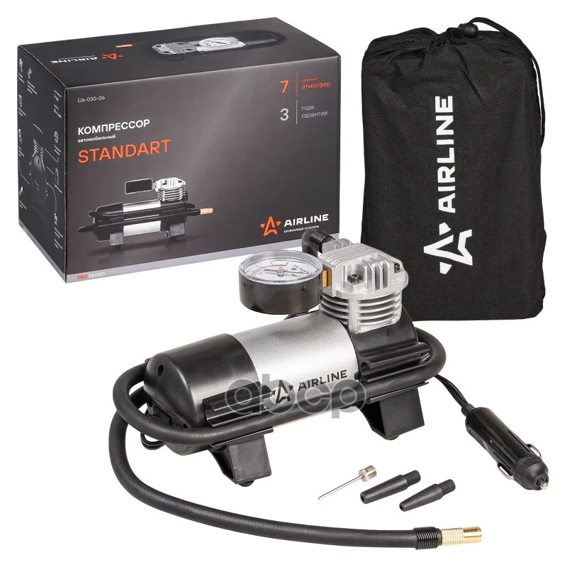 Компрессор Standart (30Л/Мин, 7 Атм) Ca-030-06 AIRLINE арт. CA-030-06