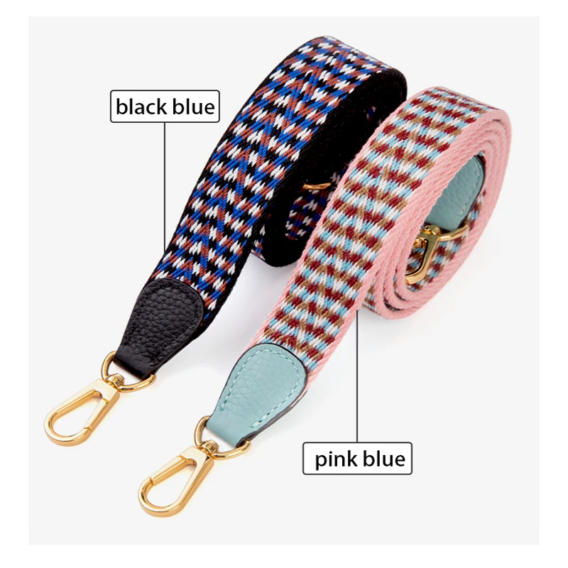 WUTA Braided Canvas Bag Strap Handbags For Hermes Herbag Bags Replacement Shoulder Crossbody Strap Belt 110cm Bag Accessories 