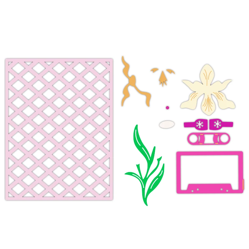 Металлические формы для резки магнитная лента цветы и растения рамка