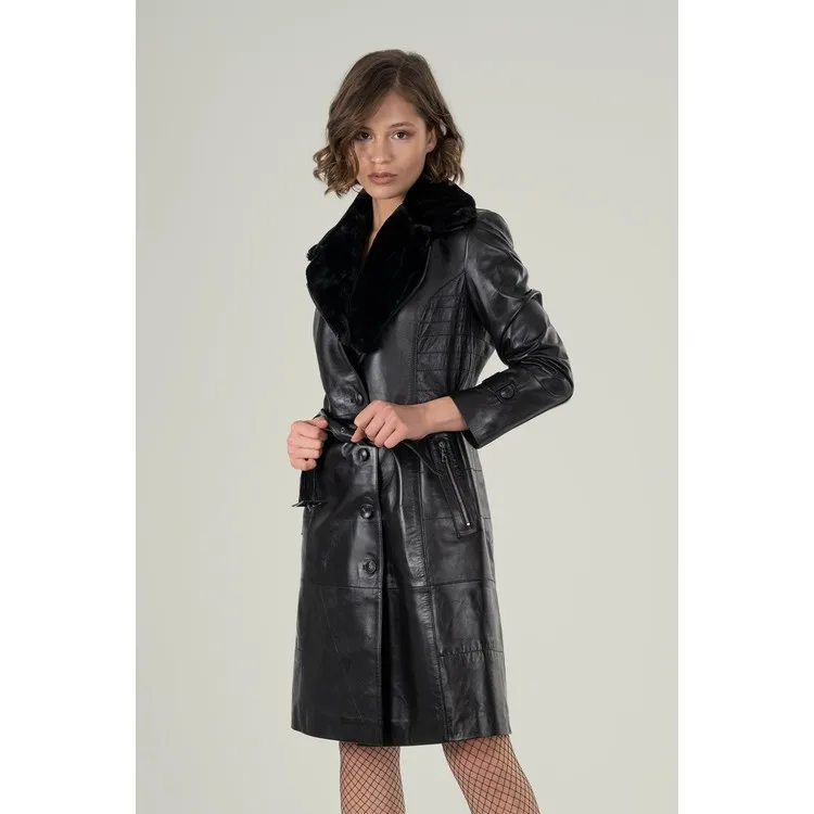 Рисунок 3 - Deri Company Черное кожаное пальто