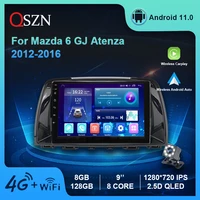 9 dsp android 11 car radio for mazda 6 gj atenza 2012 2017 video gps ips multimedia player wireless carplay auto 8128g 4g