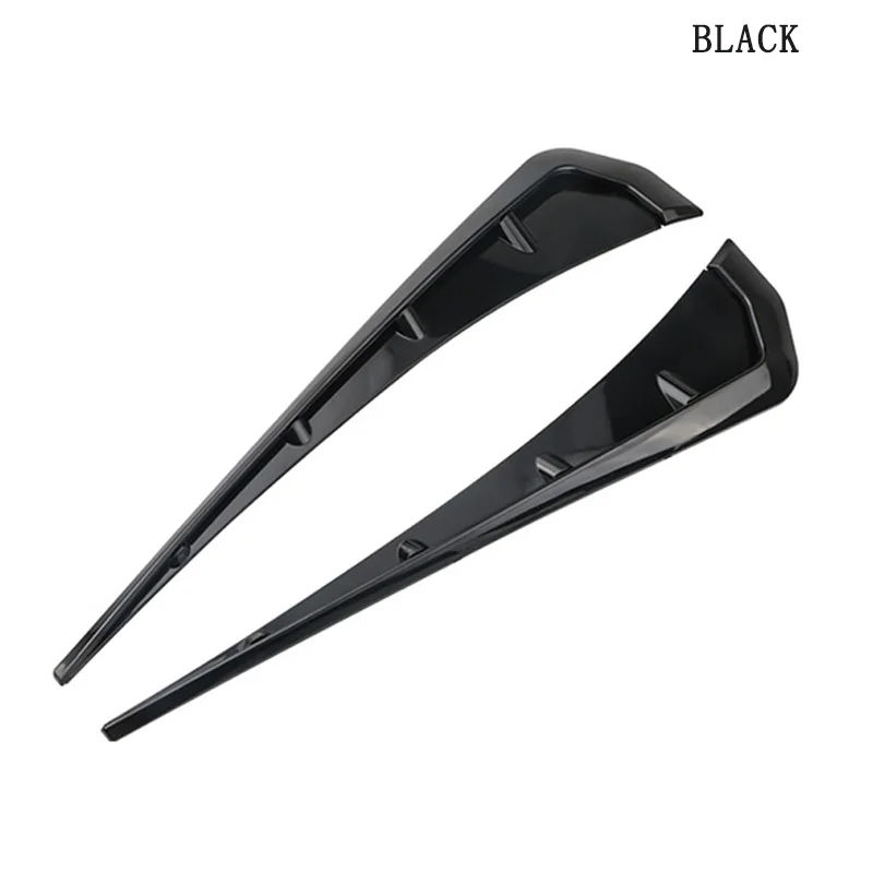 

Универсальные черные Углеродные наклейки на крыло автомобиля, боковые отверстия, вентиляционные отверстия, Впускное отверстие, решетка, чехол, аксессуары для внешней отделки, 2 шт