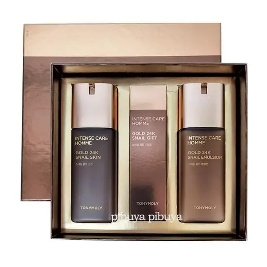 Уход за кожей Tony Moly Intense Care Gold 24K Snail Homme набор из 2 предметов 1