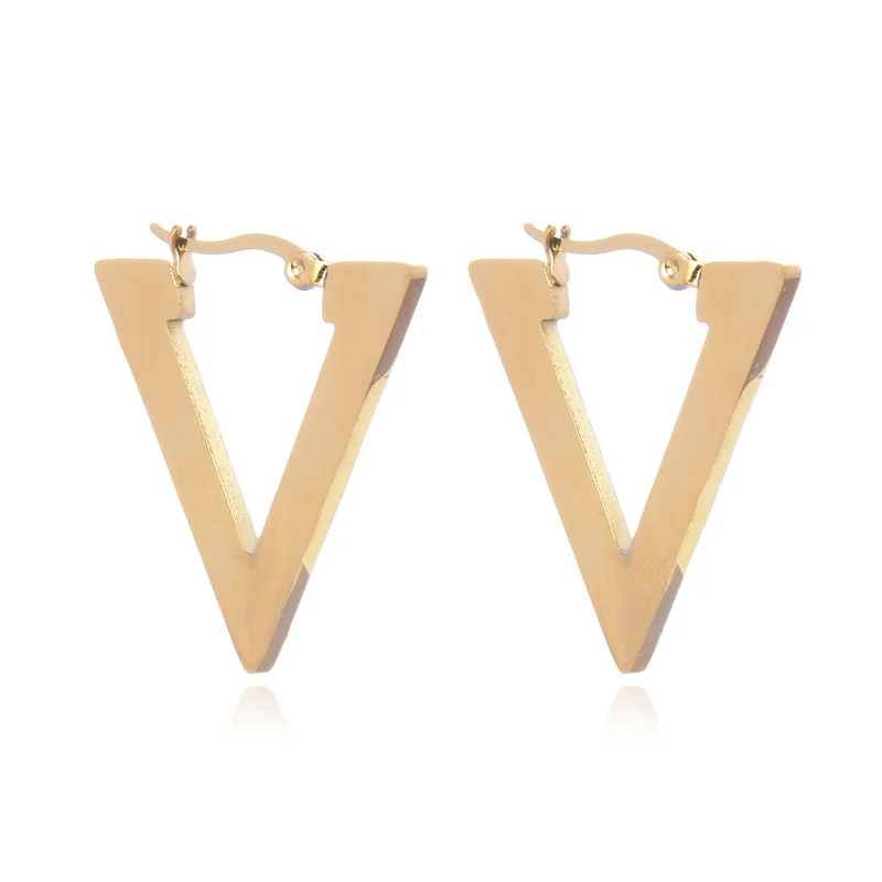 FYSARA геометрические серьги для пирсинга мужчин и женщин треугольник