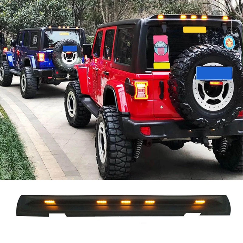 Для Jeep Wrangler JK JL 2007-2022 спойлер на крышу отделка крыла светодиодсветильник РА капот