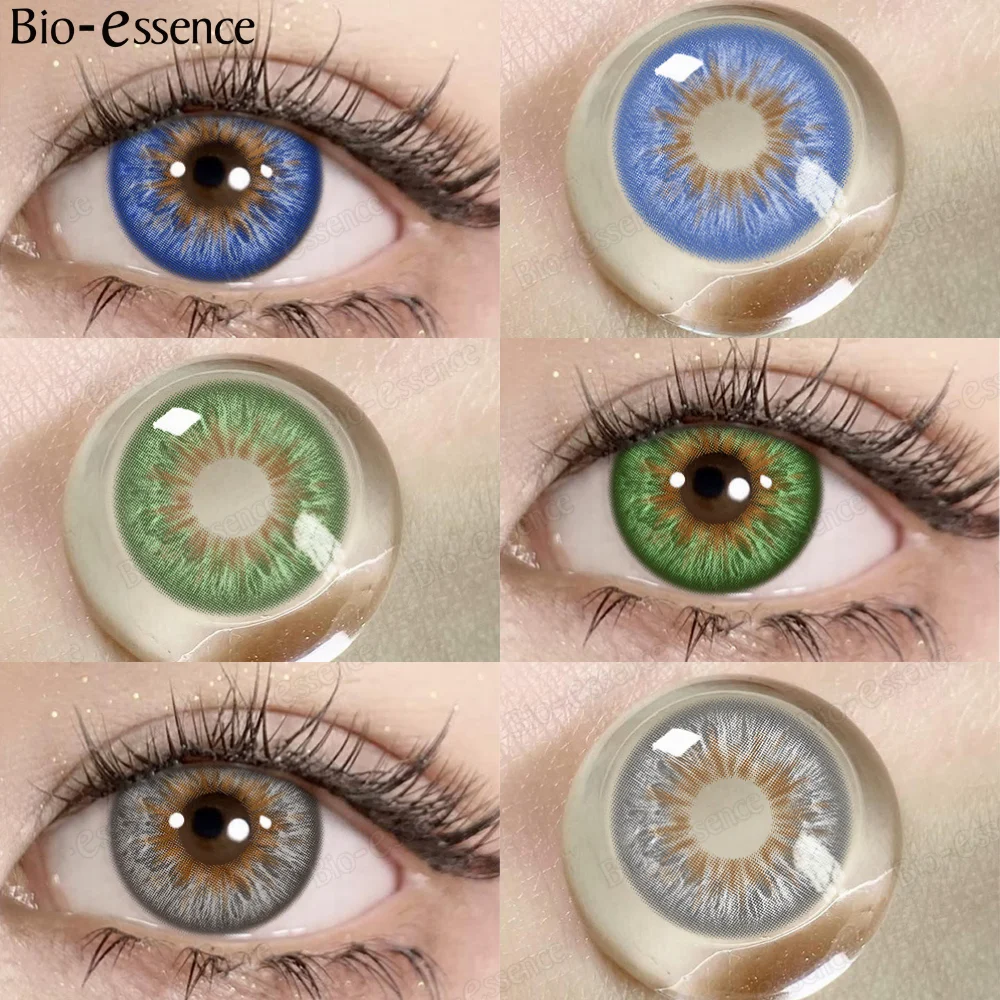 

Био-эссенция 1 пара линзы для близорукости цветные контактные линзы для близорукости с диоптриями рецептурные синие линзы для глаз зеленые линзы