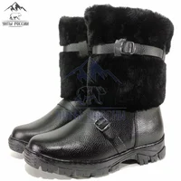 Унты мужские натуральные короткие, войлочная и литая подошва#3