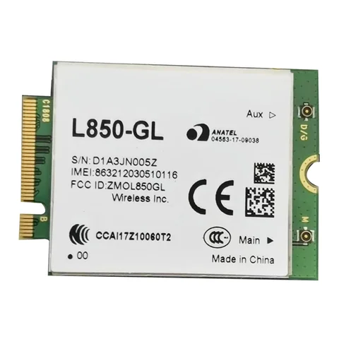 Модуль WWAN L850-GL 4G LTE Cat9 M.2 LTE и карта WCDMA для маршрутизатора Keenetic 1 шт. печатной платы
