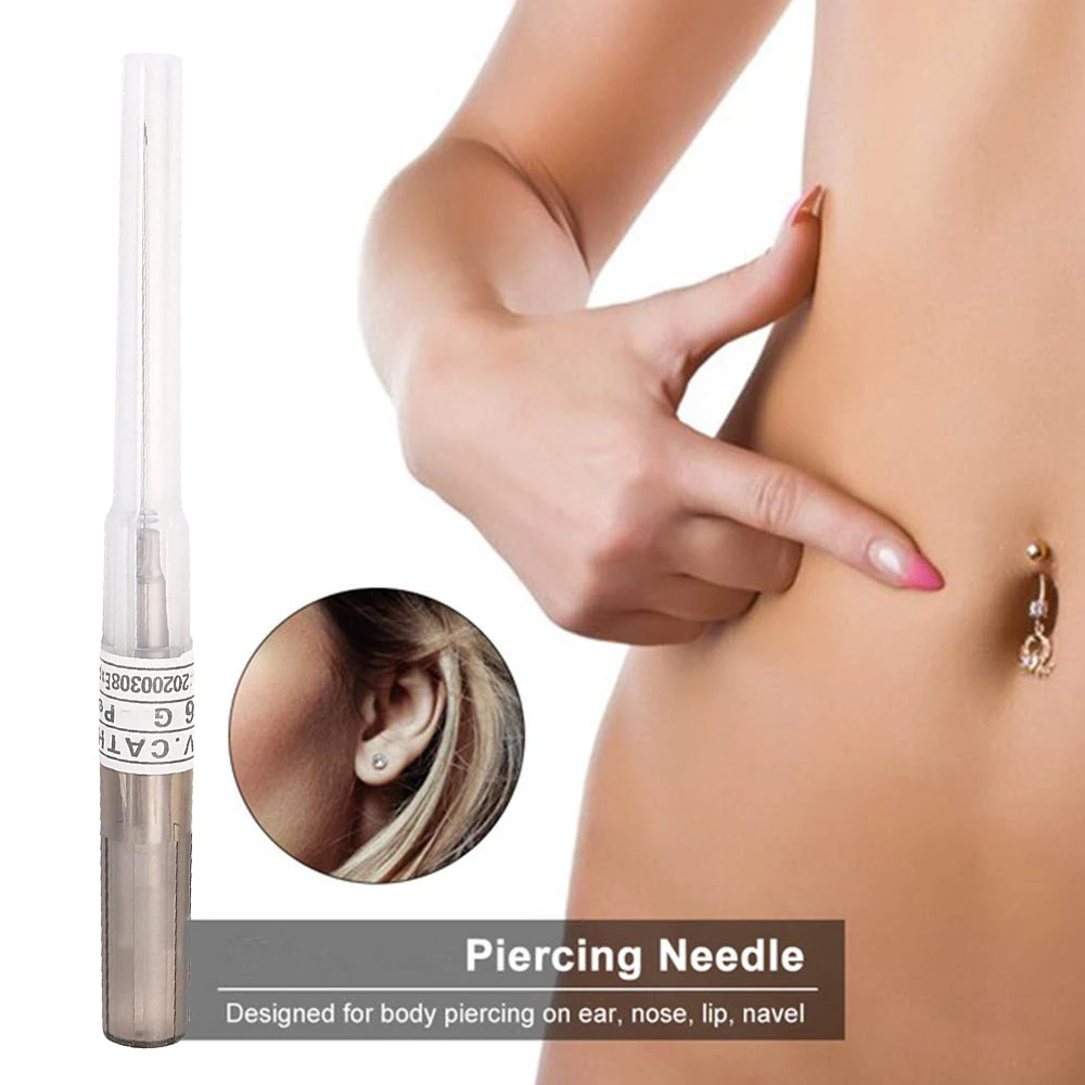 135 шт. игла для пирсинга I.V, катетер 22 г, 20 г, 18 г, 16 г, 14 г,  стерильные иглы для пирсинга, для начинающих, тату, манометр для ушей,  носа, боди-арта | AliExpress