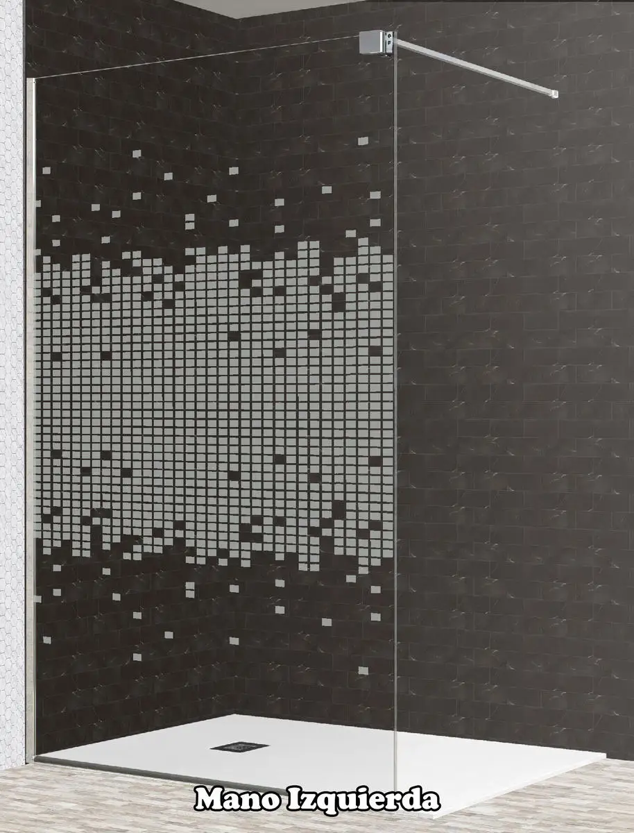 Экран для душа с кольцом полотенец-зафиксированное прозрачное или