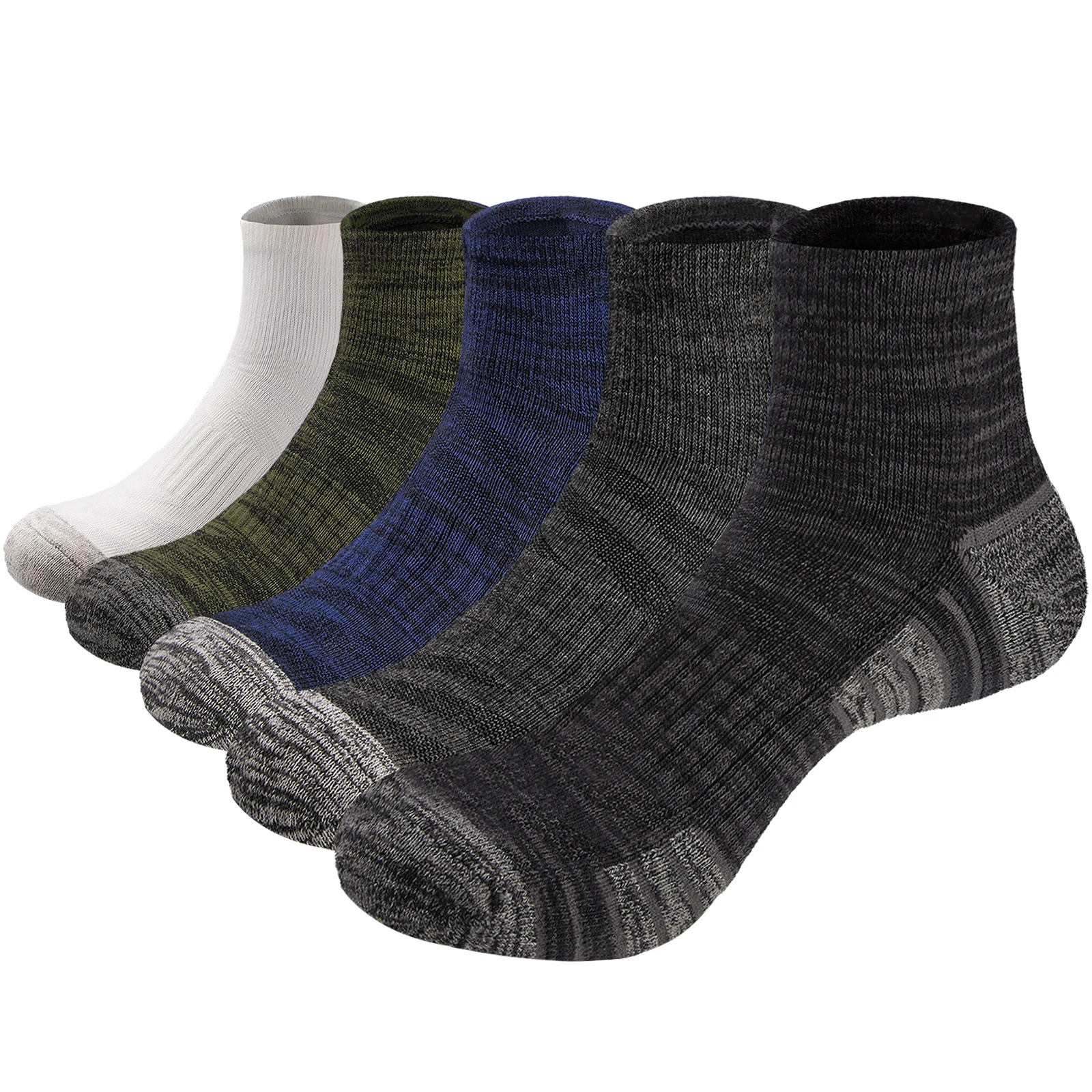 Cushion Quarter Socks Men