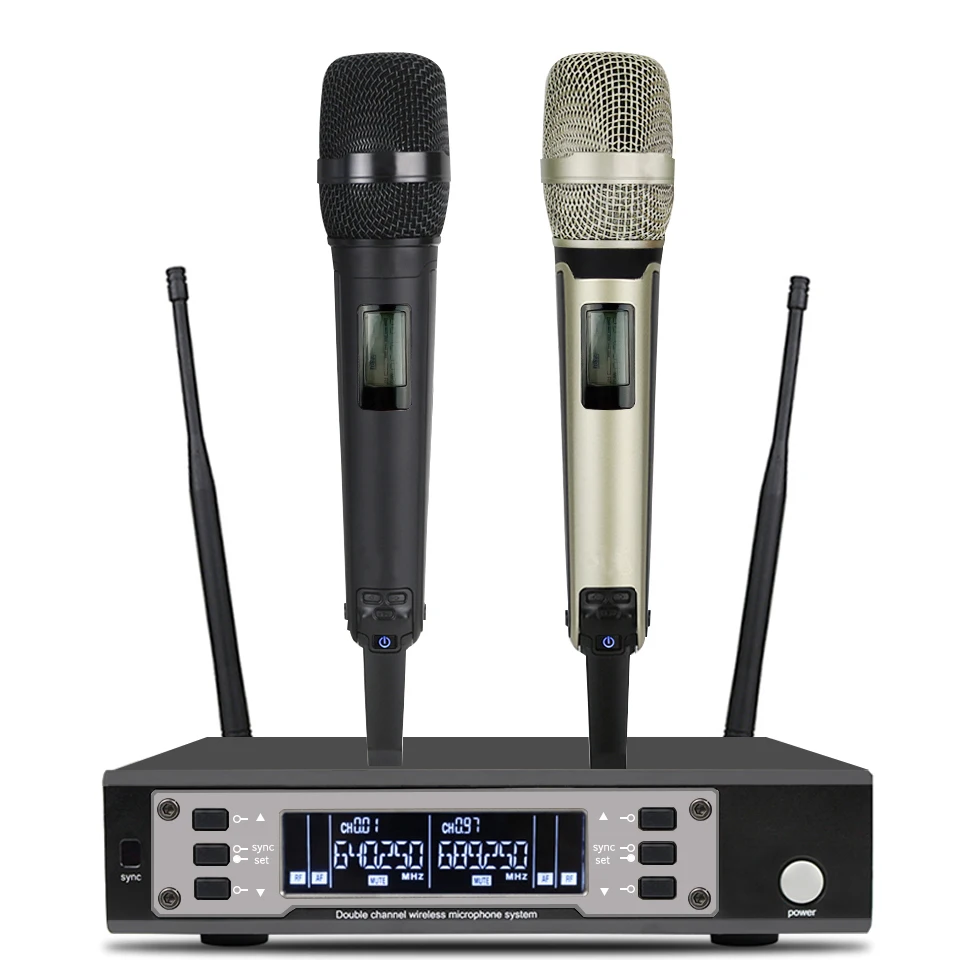 

EW135G4 UHF Long Distance Dual Channel Dual Handheld Professional Wireless Microphone System Stage Performance Dynamic