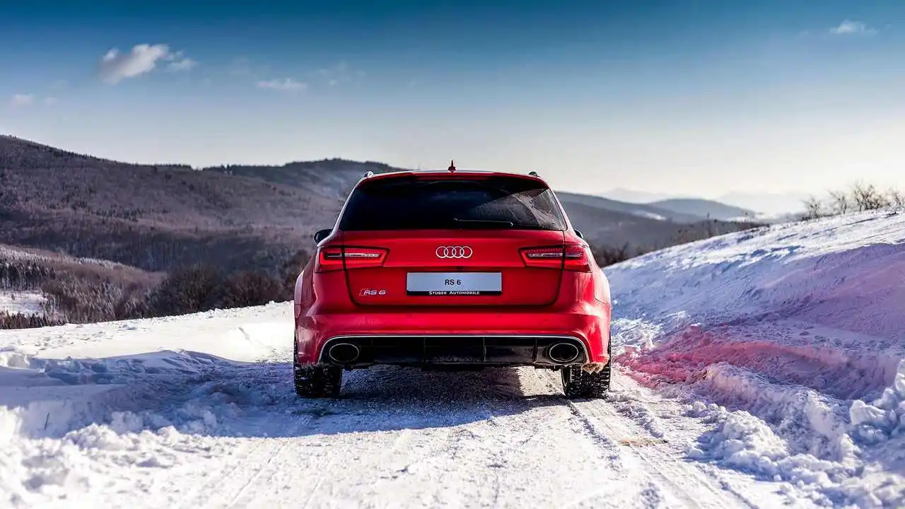 Ауди RS 5 зима
