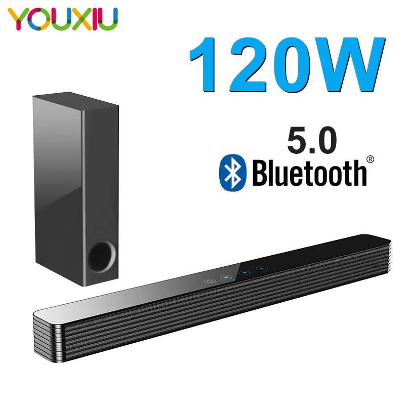 YOUXIU – barre de son pour Home cinéma 2023 W  haut-parleurs Bluetooth avec caisson de basses