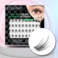elegind spikes clusters eyelashes segments natural eye lash diy soft individual cluster eyelash extension lashes