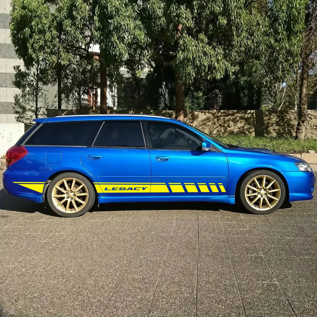 Комплект наклеек на борта SUBARU LEGACY виниловые наклейки тюнинг бесплатная доставка