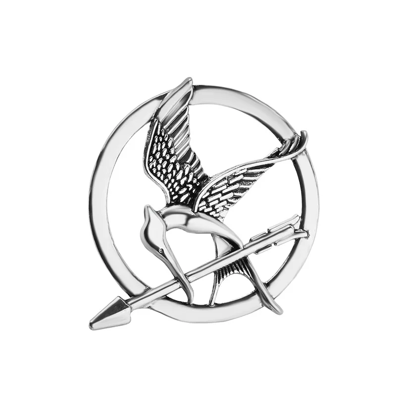 Hunger Games Mockingjay Retro Brooch Neutral Punk Style Fashion European and American Alloy Jewelry images - 6