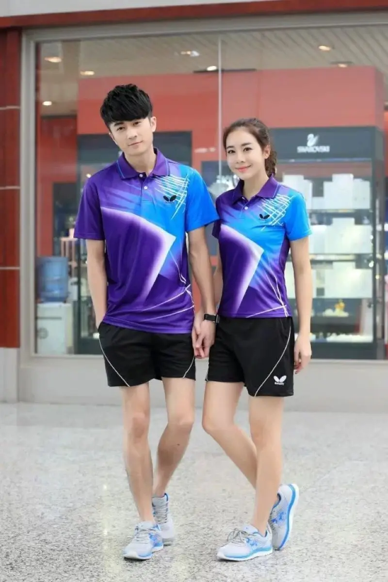 Men Women Tennis T-Shirt Quick Dry Tennis T Shirts Badminton Table Tennis Clothes Man Athletic Tops Tee Sports Suits