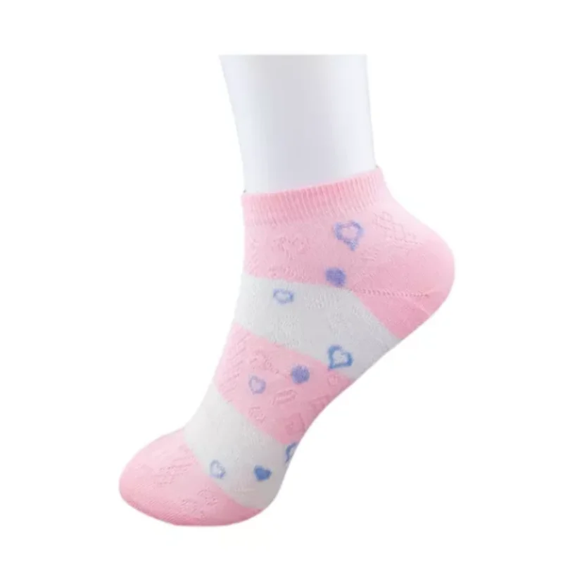 Kit 12 Pair Women's Multicolor Casual Short Cano Color Varied Socks