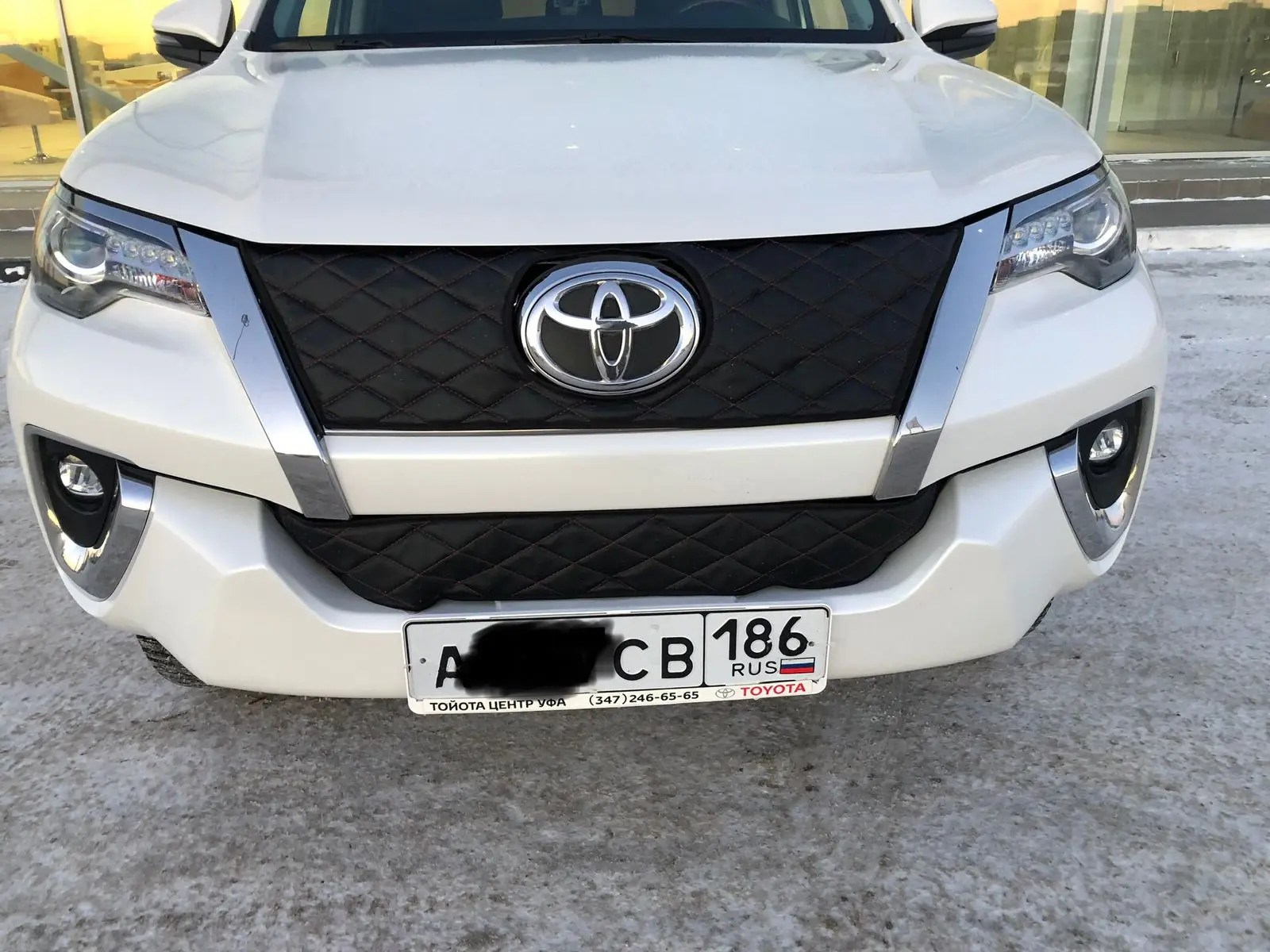 Утеплитель радиатора зимний для Toyota Fortuner 2015 – 2020 II (Комплект 2 детали) Тойота