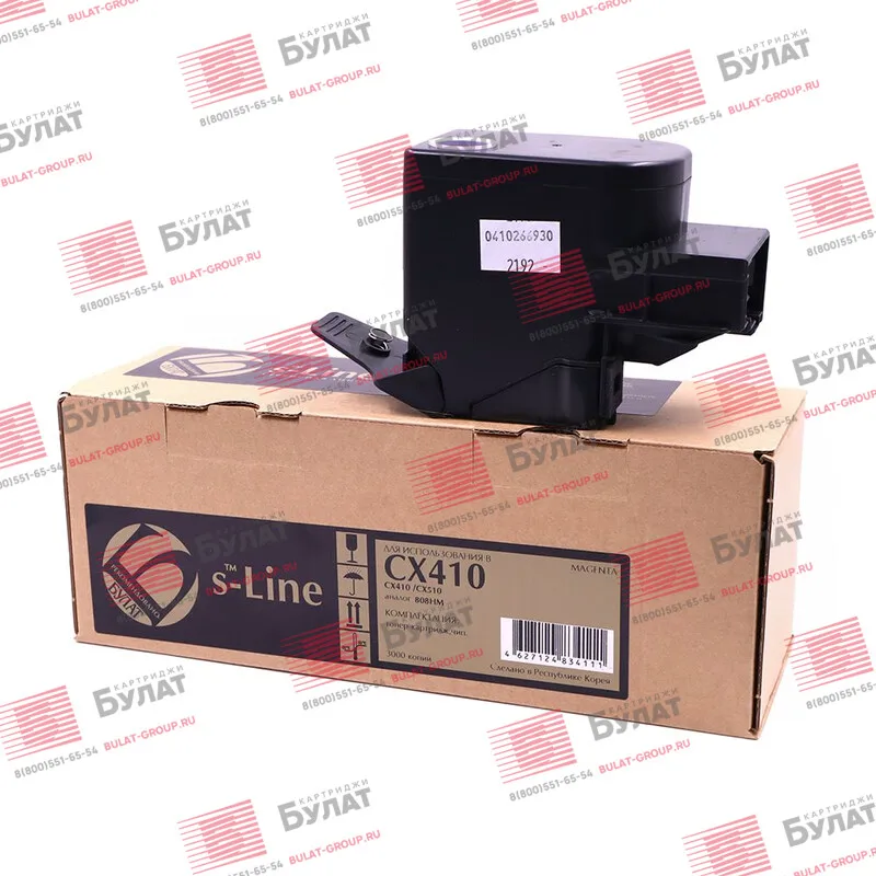 Toner cartridge damask S-line 80c8hm0 for Lexmark cx410 (magenta 3000 p.) | Cartridges