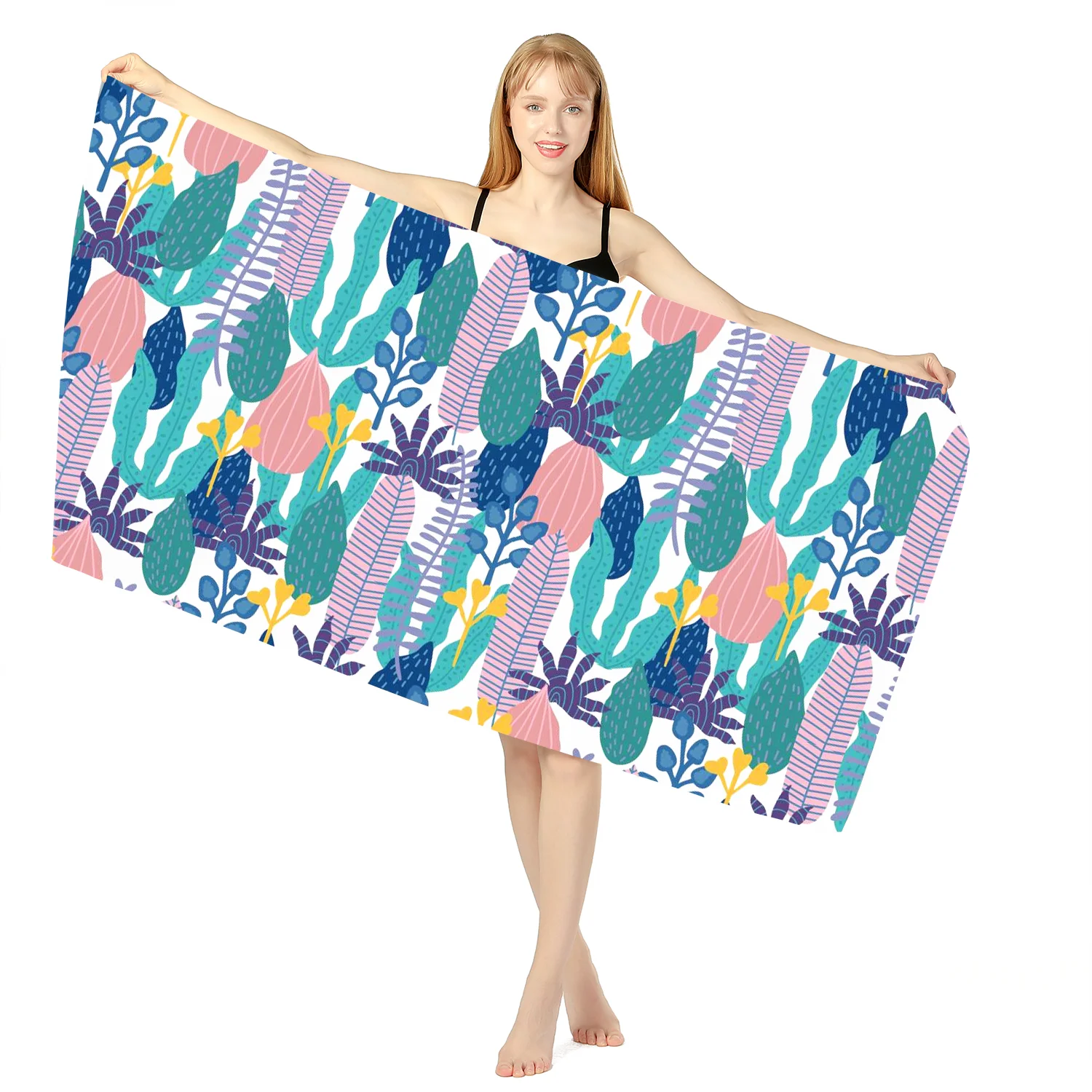 

Быстросохнущие пляжные полотенца 2022 без песка, летняя подушка, для плавания, фитнеса, йоги, банные полотенца с узором, спортивный бассейн 160*...