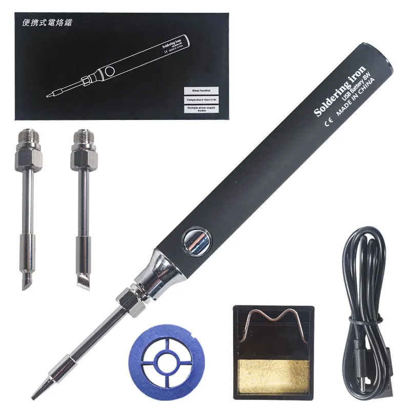 

P8 Wireless Soldering Iron USB Charging Portable Built-in Lithium Battery Home Outdoor Repair Tool Power 8W